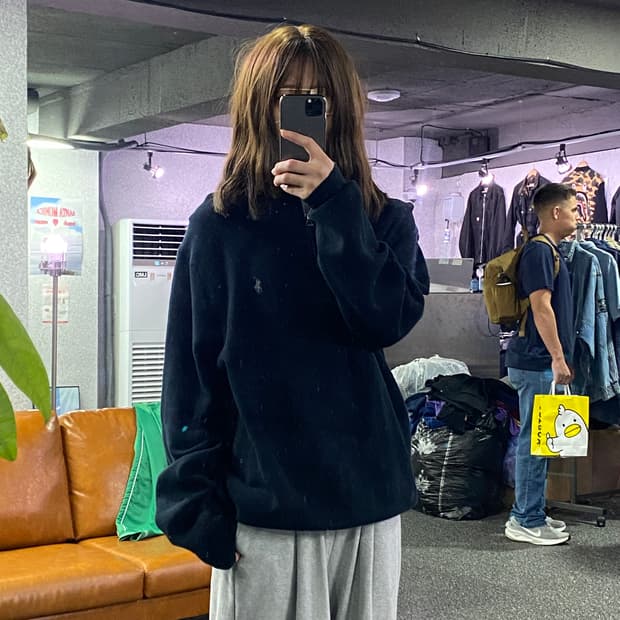 폴로 랄프 로렌 반집업 트랙탑 B2516