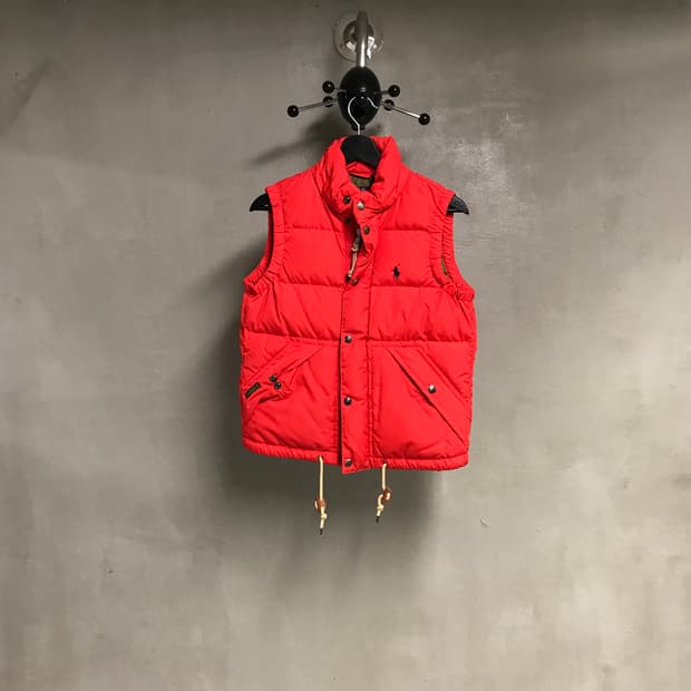 폴로 랄프로렌 패딩 조끼 레드 S(W)