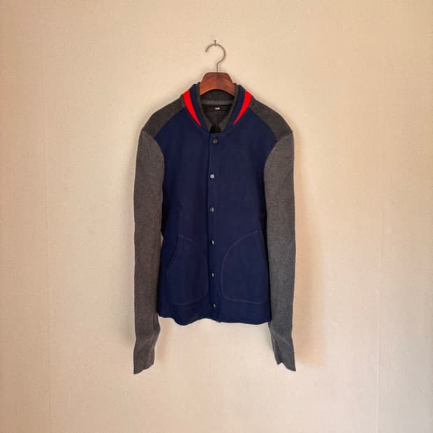 시스템 XS 슬림 울니트 가디건 점퍼 블루종 가성비 