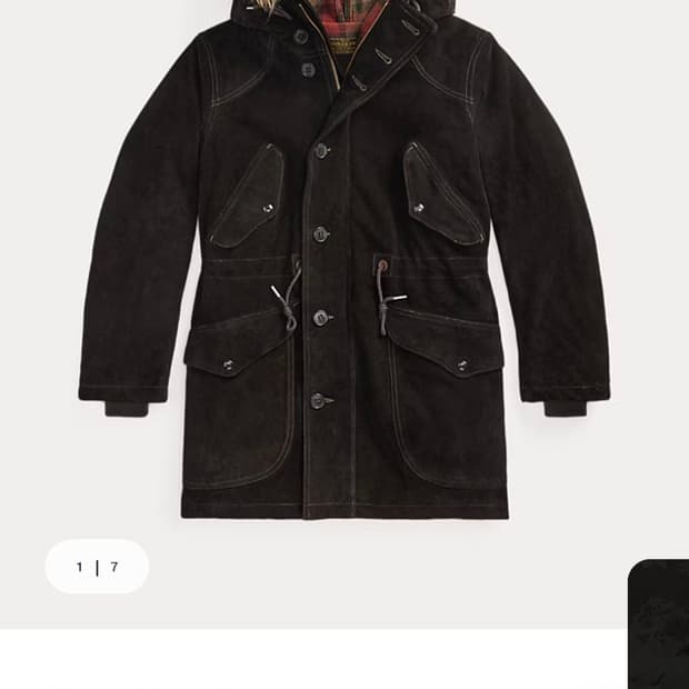 RRL 스웨이드 파카