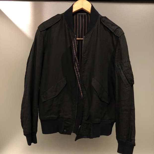 요지야마모토 뿌르옴므 MA-1 봄버 재킷