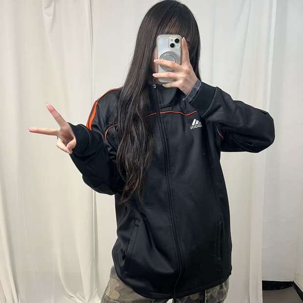 Adidas Black & Orange Jersey