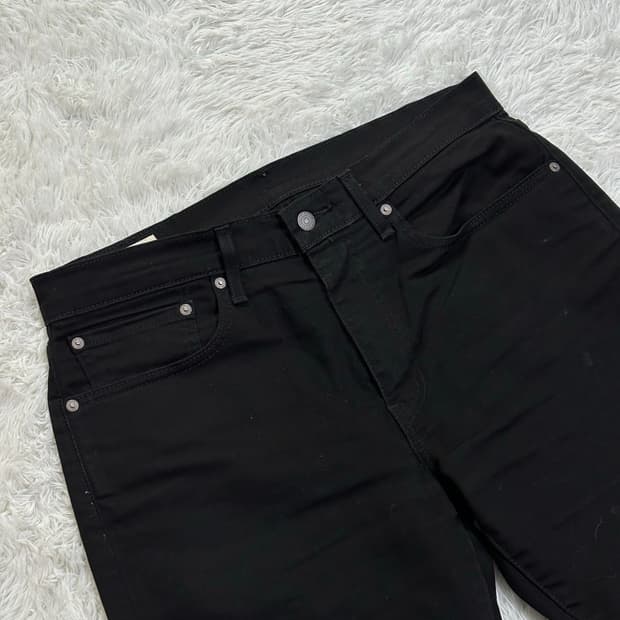 리바이스 프리미엄 블랙 진 W34 L32