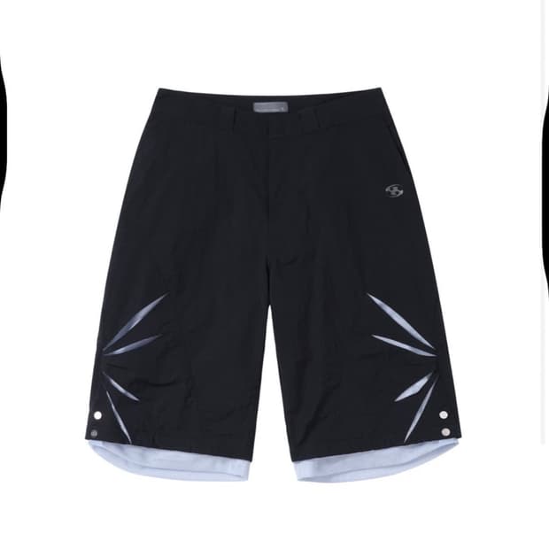 산산기어 반바지 cut off mesh pants