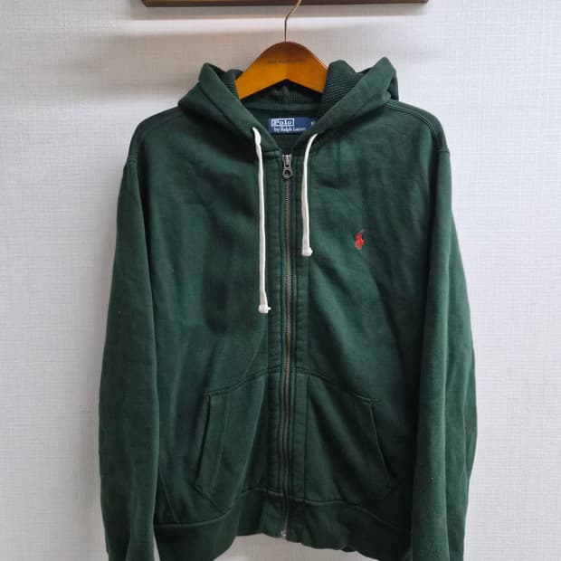 XL) 폴로 랄프로렌 00's  후드집업 그린 팝니다