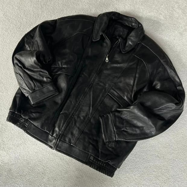 레더 자켓 리얼가죽