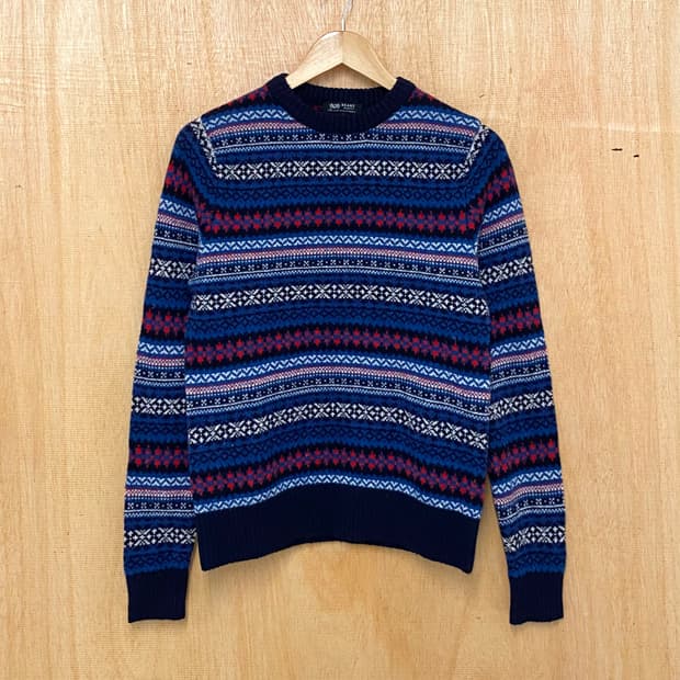 BEAMS fair isle knit 빔즈 페어아일 니트