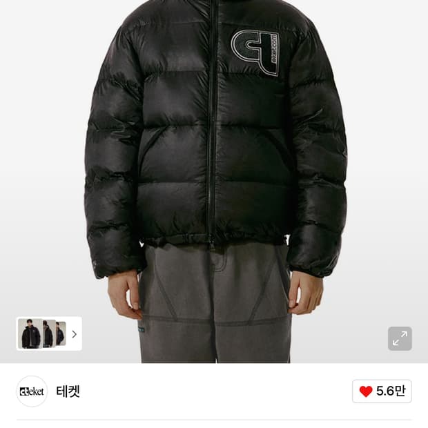 구해요)테켓 Boogle Reversible Down Jacket 블랙s