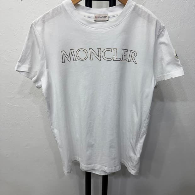 정품) 몽클레어 22ss 여성 로고 반팔티 S