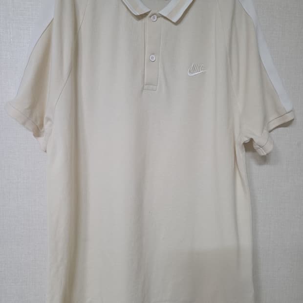 나이키 베이지색 반팔 카라티2XL