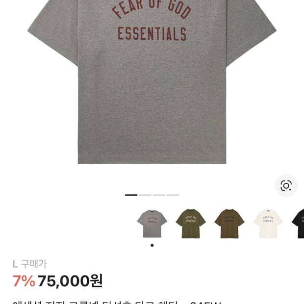 에센셜 반팔티