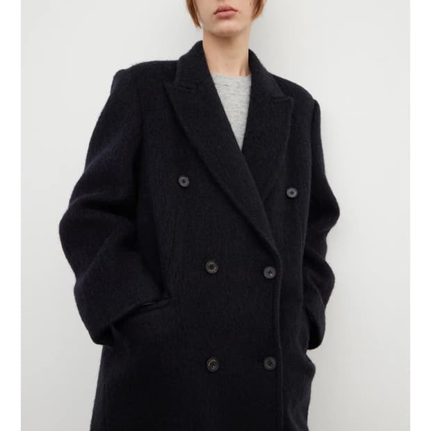 르바 헤어리 알파카 코트