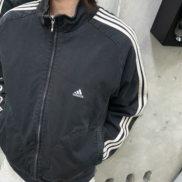 아디다스 04/05 3 스트라이프 코튼 트랙자켓