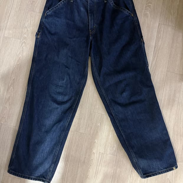 리바이스 실버탭 배기 카펜터 진 다크인디고 W32 L32