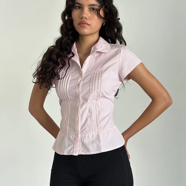 Motel rocks Wilmot Blouse 핑크