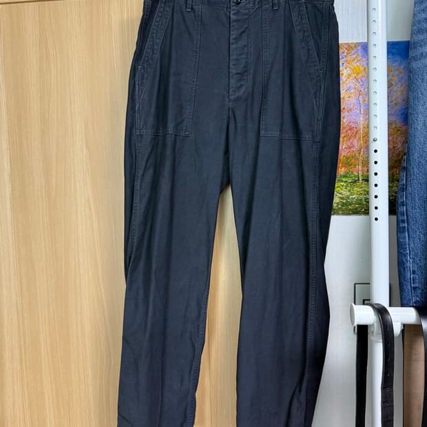 풀카운트 black utility trouser 