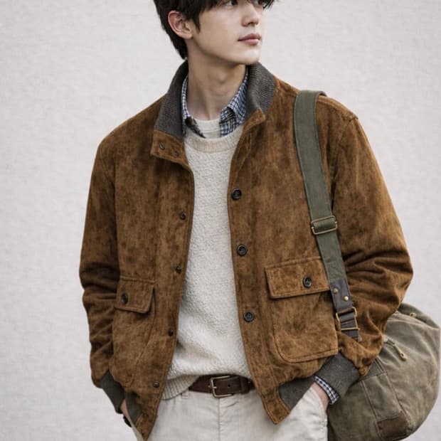 자라(ZARA) 웨스턴 스웨이드 A-1 자켓(100~105)