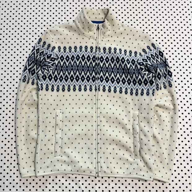 노르딕 도트 플리스 집업 