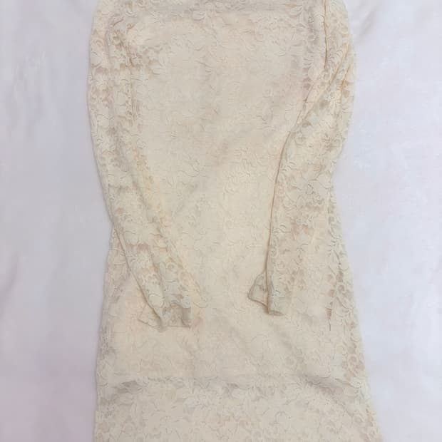 레이스 스나계 미니 원피스 갸루 