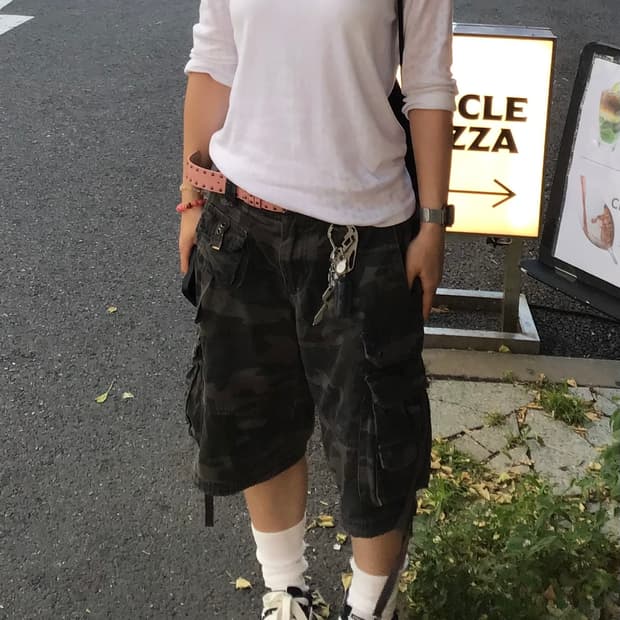 카모 버뮤다 카고팬츠