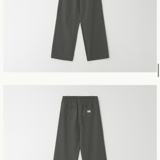 (새상품) ronron 하트포켓 조거팬츠 차콜