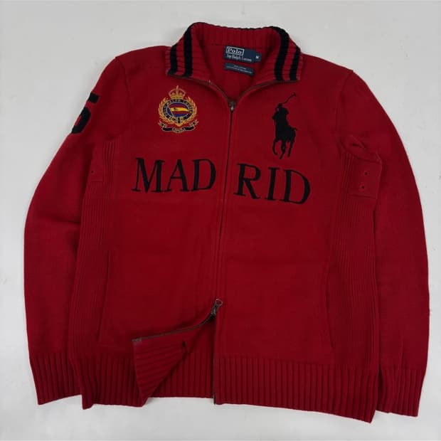 폴로 빅포니 마드리드 니트 집업