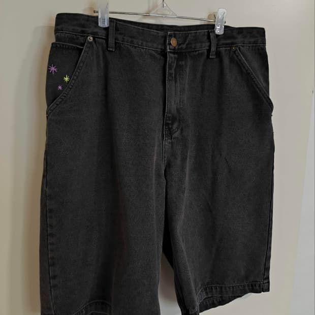 L 위캔더스 버뮤다 팬츠 데님 청반바지