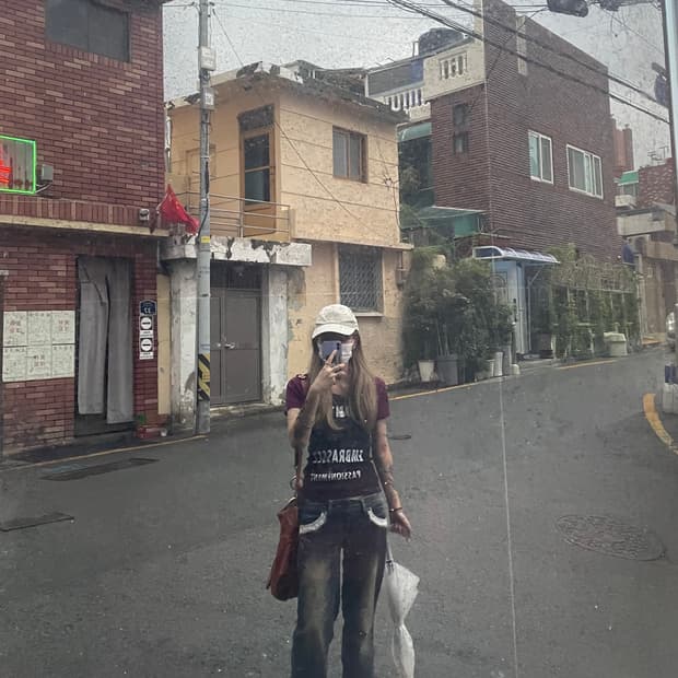 펑크 반팔 
