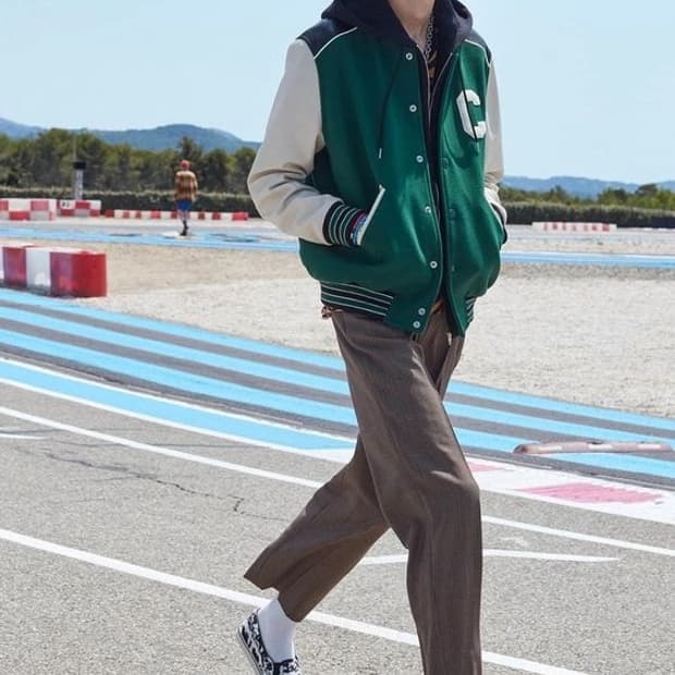 셀린 21S 테디자켓 그린 50