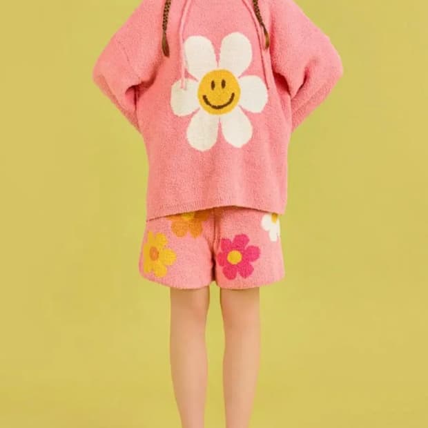 새상품) 위글위글 후드 파자마 수면 홈웨어 세트 잠옷