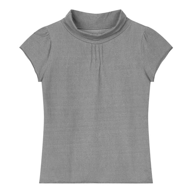 구해요) buttony 하프넥 티 그레이