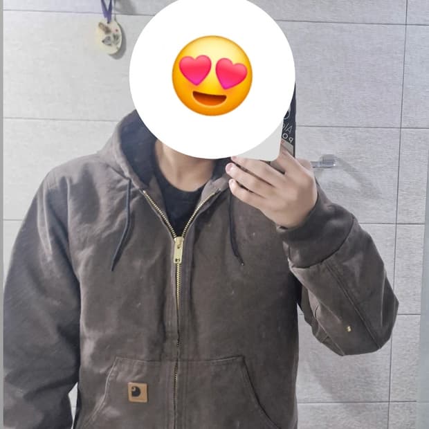 칼하트 덕 액티브 후드자켓 j130 샌드스톤 모스(Moss)색상