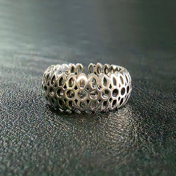 Colosseum 실버 남자 엔틱 빈티지 명품 고대 로마 건축 반지