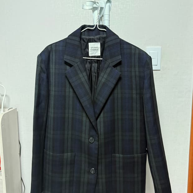 스튜디오톰보이 체크 자켓
