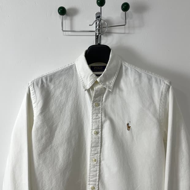 폴로 랄프로렌 화이트 옥스포드 셔츠 