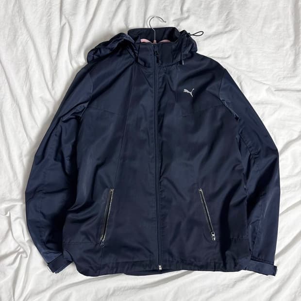 퓨마 네이비 후드자켓