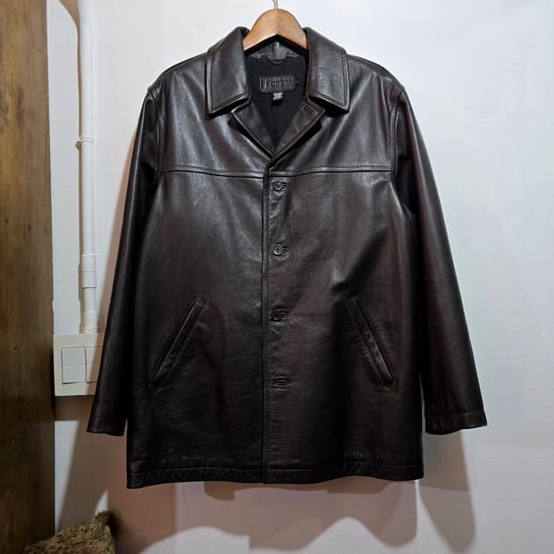 제이크루 레더 카코트 (J.CREW Leather Car Coat)