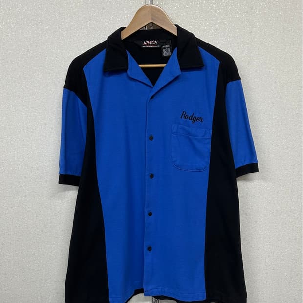 (XL)90'S HILTON 와플 워크셔츠-M2612