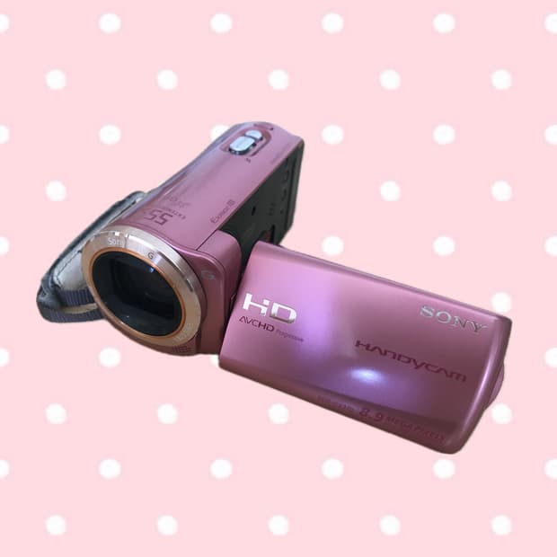 sony 소니 CX270 캠고더 핑크캠코더 빈티지카메라