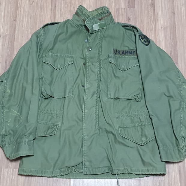 미군 오리지널 m65 필드자켓 3세대 미디움숏 '75년 생산