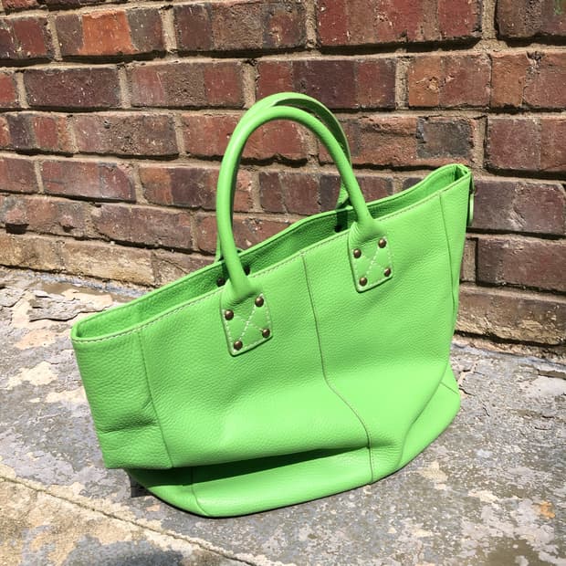Gap green leather bag