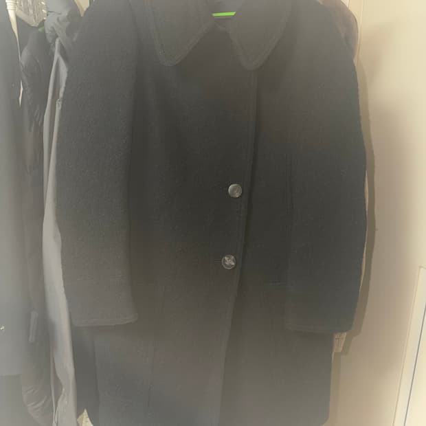 시스템 모직 부클 코트