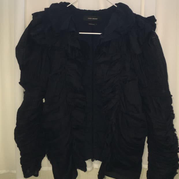 이자벨마랑 셔링 블라우스 블랙