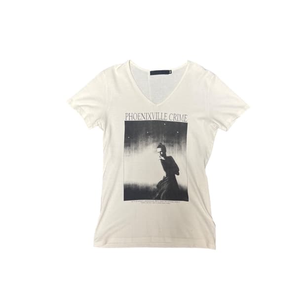 Fuga white lettering printing top