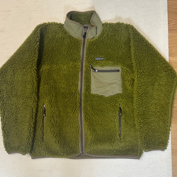 (S) 파타고니아 빈티지 딥파일 그린