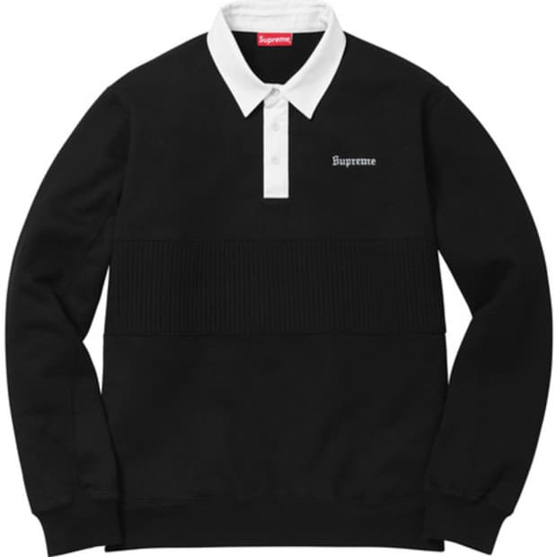 17FW 슈프림 럭비 스웨트셔츠 (XL)