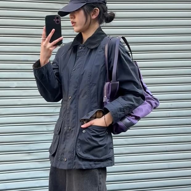 바버 왁싱 봄버 재킷 