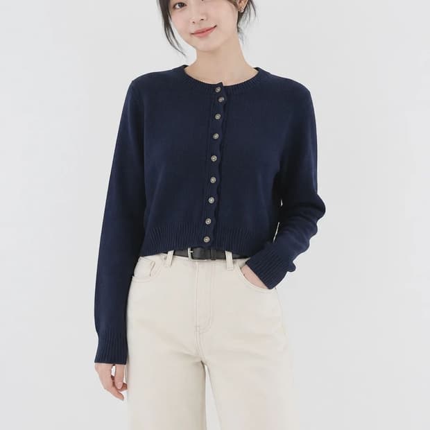 쉐인 네이비 여자 L 가디건 O1276