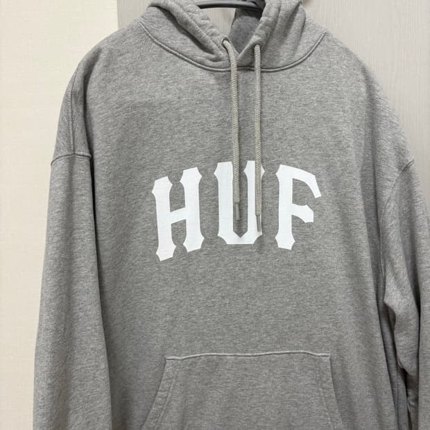 HUF 후드티 그레이 L