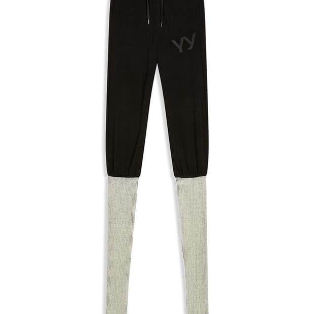 OPEN YY LAYERED KNEE SOCKS PANTS